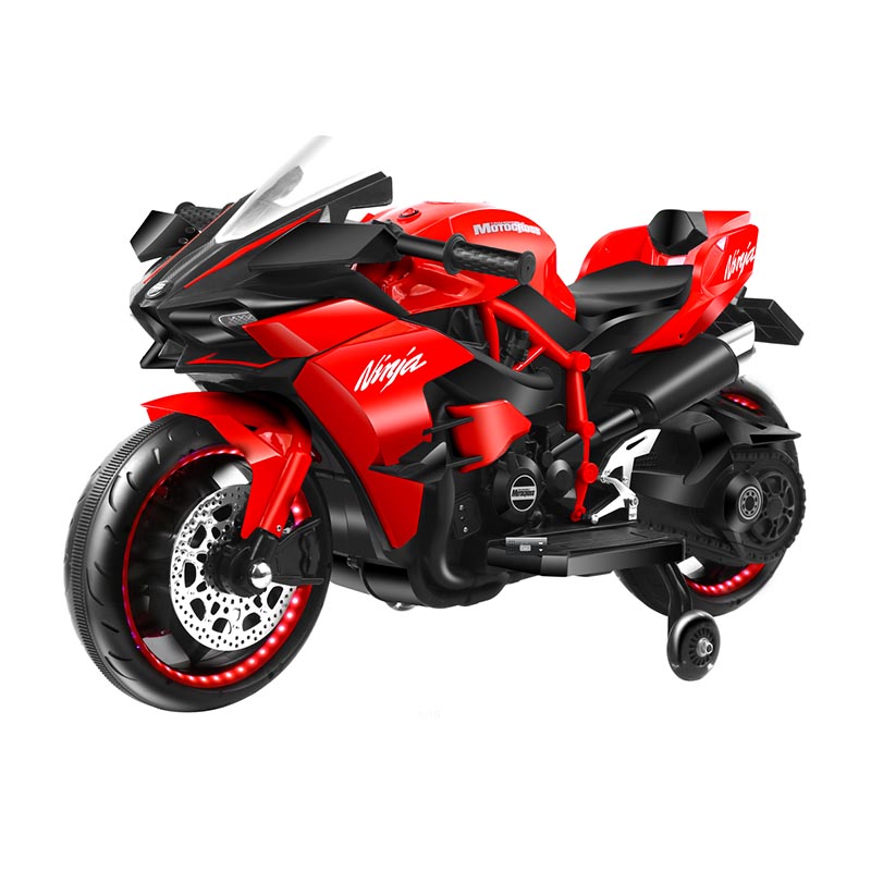 음악과 조명을 갖춘 더 큰 어린이를 위한 12V 대형 탑승형 오토바이