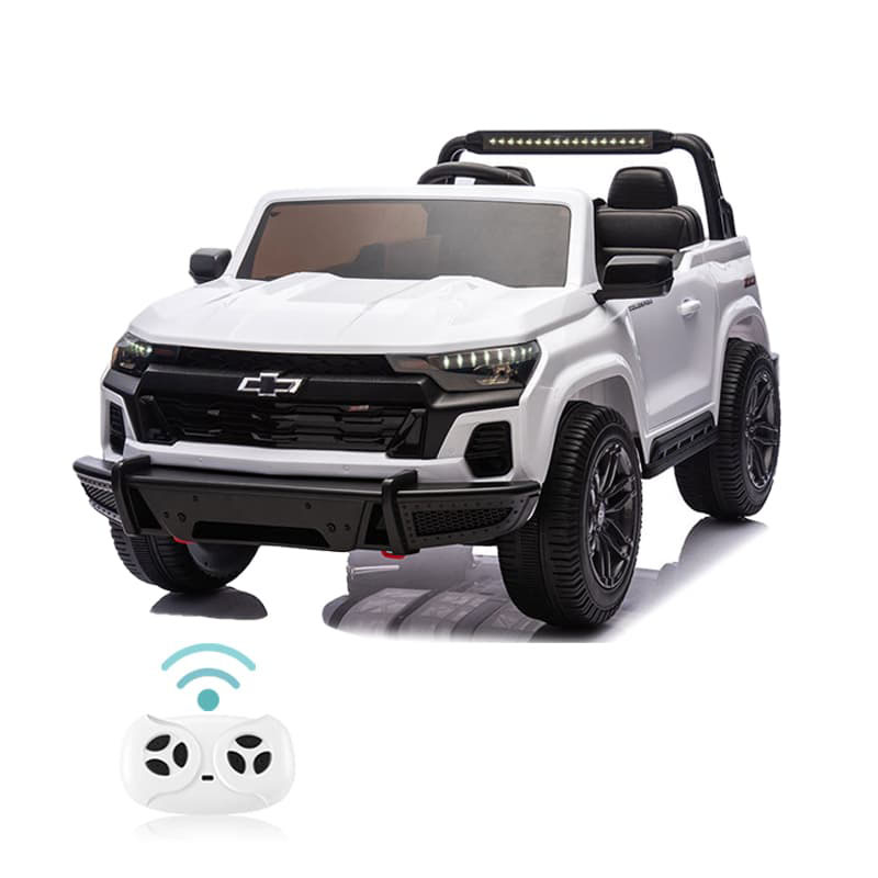 12V 라이센스 Chevrolet Colorado 2023ZR2 더블 시트 라이드온 카