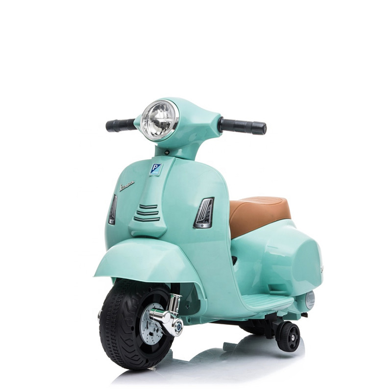 2020 새로운 라이센스 전기 Vespa 라이드 어린이용 자동차 배터리 작동 오토바이