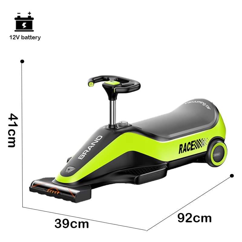12V Kids Electric Ride-On Sweeper with Bluetooth & Music