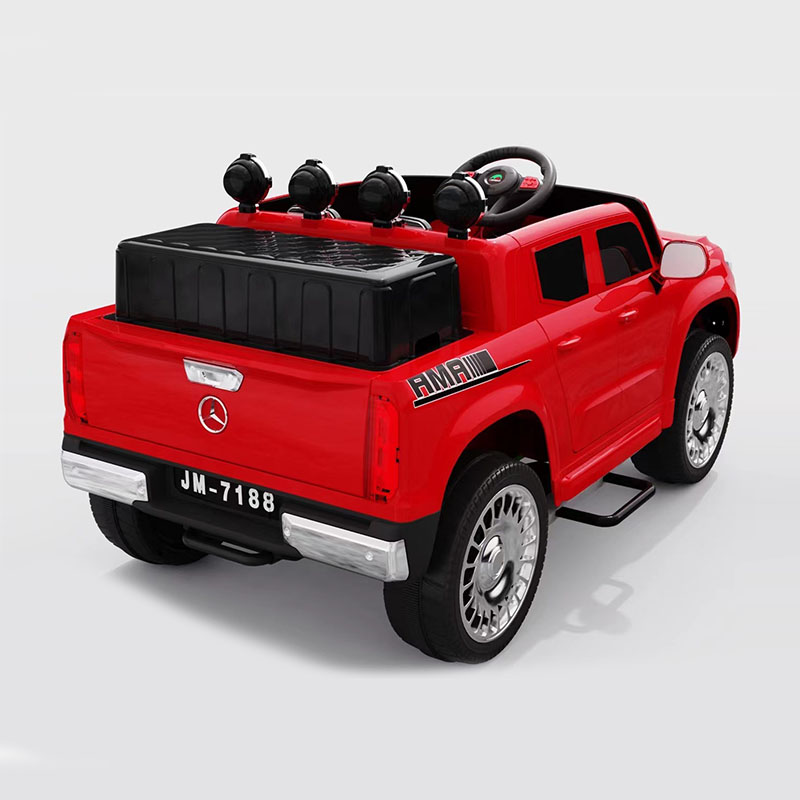 12V Four-Wheel Drive Police Ride-On Vehicle with Rear Dump Bed
