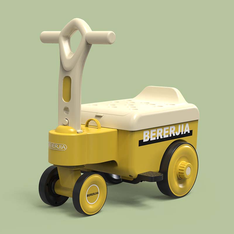 대형 수납바구니가 장착된 슬라이딩 카 핸들바